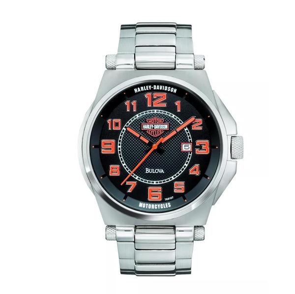 Relógio Bulova Harley Davidson WH30117T Prata Masc Original