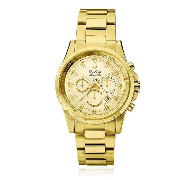 Relógio Bulova Marine Star Analógico Wb30864x Dourado