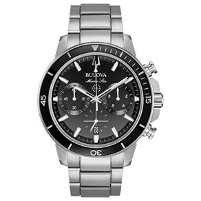 Relógio Bulova Marine Star Chronograph Aço Preto 96b272