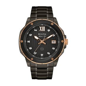 Relógio Bulova Marine Star Diamond 98d128 Masculino