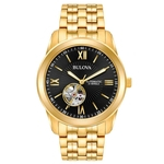 Relógio Bulova Masculino Automático Esqueleto 21 Jewels WB32004U