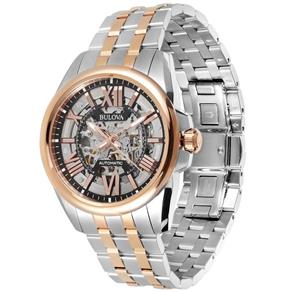 Relógio Bulova Masculino Esqueleto Automático Wb31998s