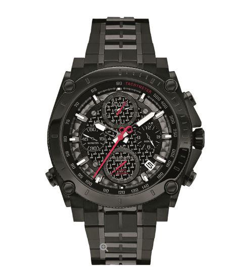 Relógio Bulova Masculino Mens Black Carbon Dial Chronograph