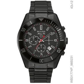 Relógio Bulova Masculino Ref: Wb31774p Marine Star Black