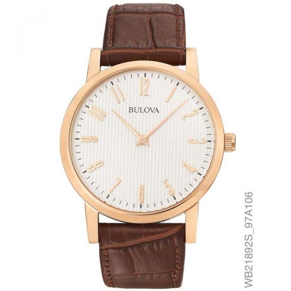 Relógio Bulova Masculino Ref: Wb21892s Slim Rosê