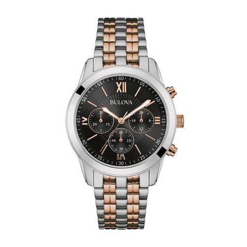 Relógio Bulova Masculino Ref: Wb22382p Cronógrafo Bicolor