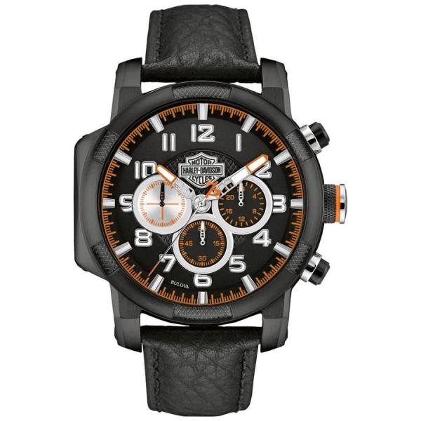 Relógio Bulova Masculino Ref: Wh30555p Black Harley Davidson