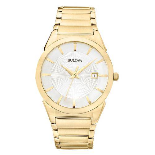 Relógio Bulova Masculino Slim Wb21605h Dourado Analogico