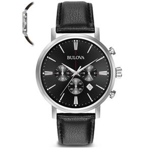 Relógio Bulova Masculino Slim Wb22417t Preto Lançamento