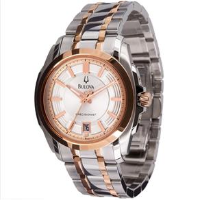 Relógio Bulova Precisionist Wb21525S Analógico, com Calendário, Caixa Grande e Pulseira em Metal