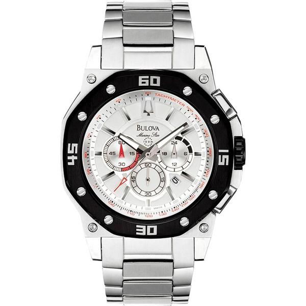 Relógio Bulova Star Marine WB30962T Prata Masculino Original