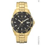 Relógio Bulova Unissex Dourado e Preto Wb30757u