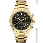 Relógio Bulova Unissex Dourado Fundo Preto Wb22408u