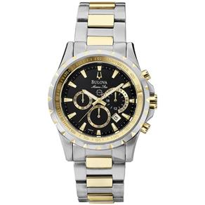 Relógio Bulova WB30864P Calendário Cronógrafo Taquímetro