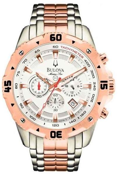 Relógio Bulova WB31738Z Prata e Rosé Masculino Original
