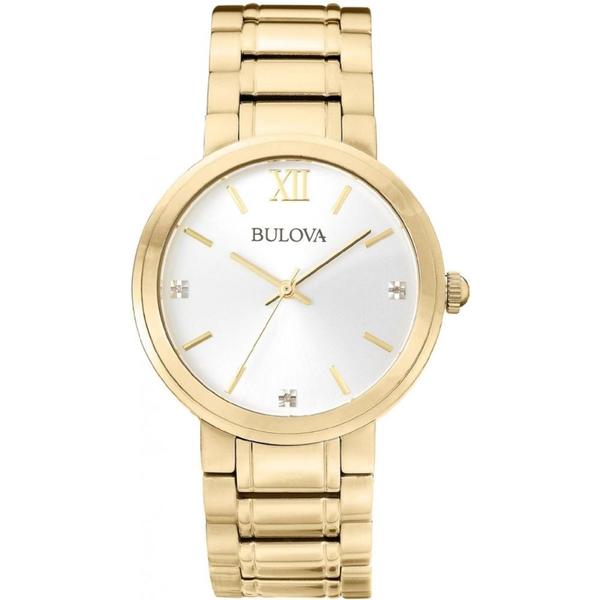 Relógio Bulova WB26137H Dourado Diamantes Feminino Original