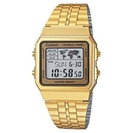 Relógio CASI0 Unissex Vintage World Time A500wga-9df