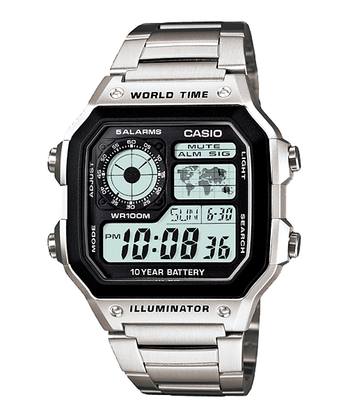 Relógio Casio Ae-1200Whd-1Av Prata (prata)