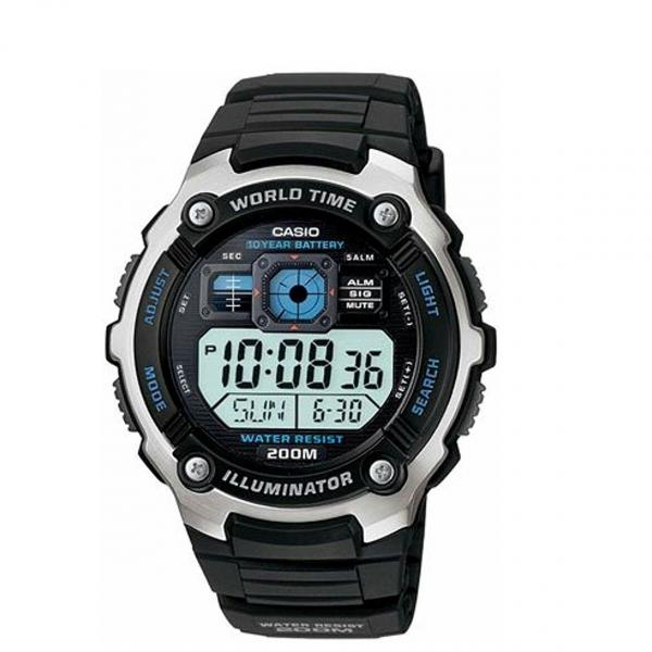 Relógio Casio Ae2000w-1a Horario Mundial 5 Alarmes Original