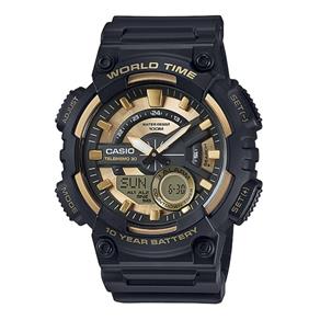 Relógio Casio AEQ-110BW-9AVDF Preto Dourado