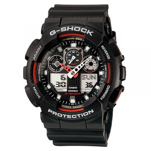 Relógio Casio Ana-Digi Masculino G-Shock - GA-100-1A4DR