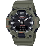 Relógio CASIO Anadigi masculino verde HDC-700-3A2VDF