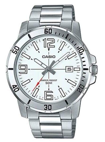 Relógio Casio Collection MTP-VD01D-7BV Analógico Mostrador Branco