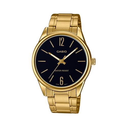 Relógio Casio Collection Unissex Dourado Analógico Mtp-V005g-1Budf