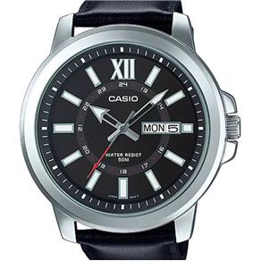 Relógio Casio Couro Masculino Mtp-x100l-1av Grande