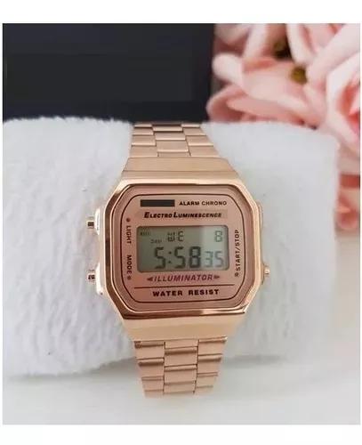 Relogio Casio Digital Cor Rosê Vintage Retrô Unissex - Outras