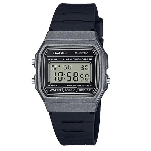 Relógio CASIO Digital F-91WM-1BDF Cinza e Preto