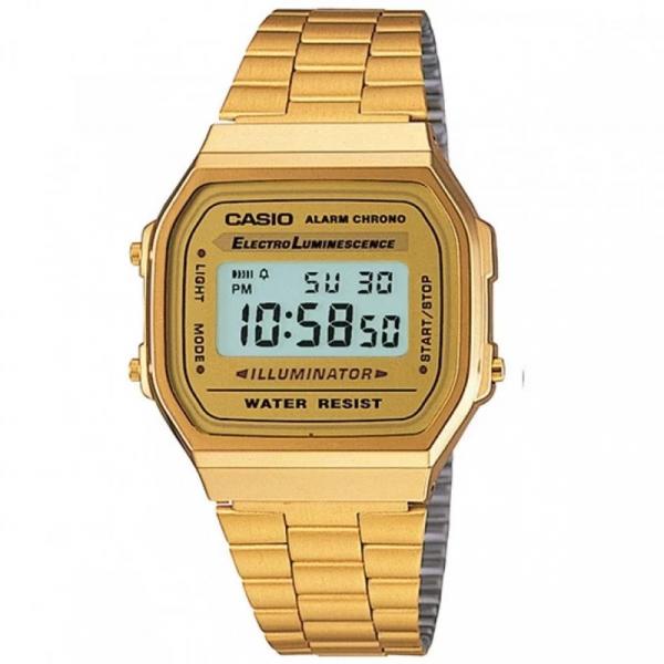 Relógio Casio Digital Vintage Dourado A168wg9wdfu