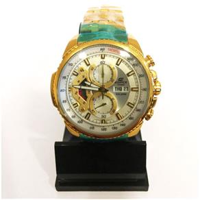 Relógio Casio Edifice 5177 Ef558 Dourado e Branco