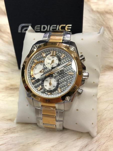 Relogio Casio Edifice 5547 Misto FUNDO Cinza