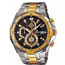 Relógio CASIO Edifice 539 PRATA e Dourado ORIGINAL