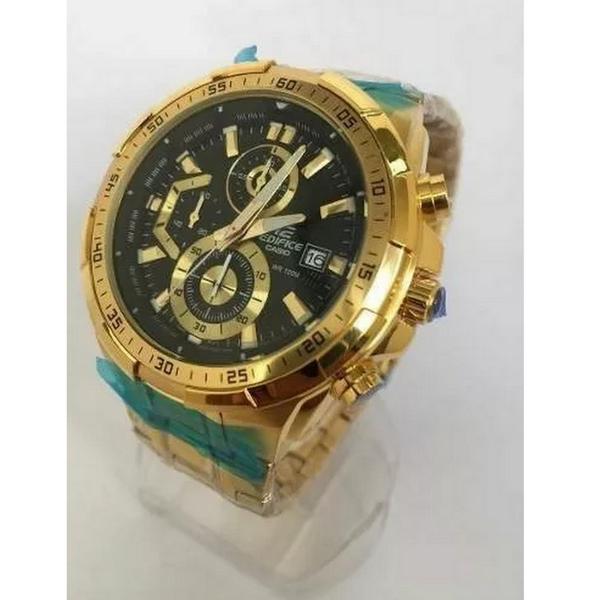 Relógio Casio Edifice ERF-539 Dourado Preto Gold Black