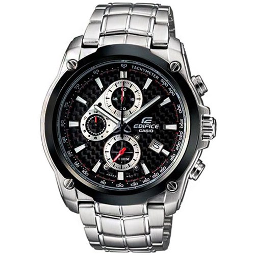 Relógio Casio - Ef-524Sp-1Avdf - Edifice - Analogic - Chronograph - Tachymeter - Steel Steel - Black Dial