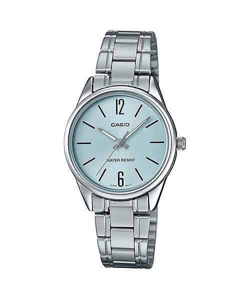 Relógio Casio Feminino Analógico Collection Fundo Azul LTP-V005D-2BUDF