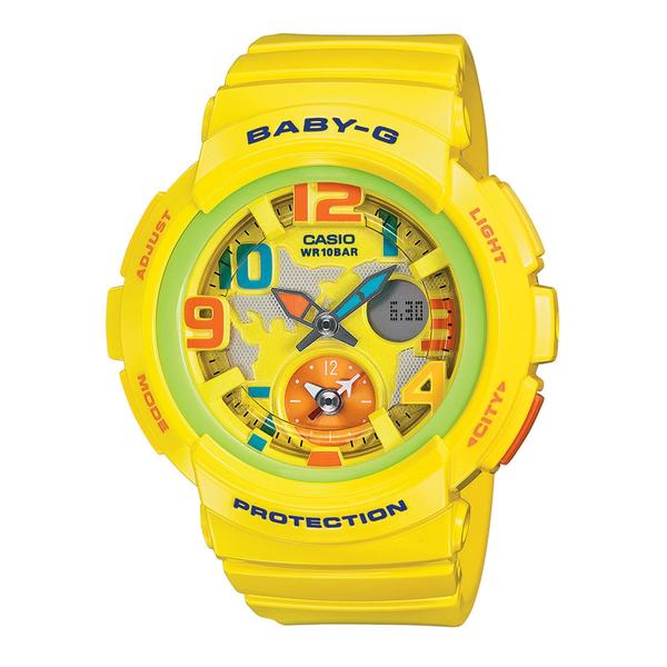 Relógio Casio Feminino Baby-G Analógico Digital BGA-190-9BDR - Amarelo