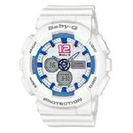 Relógio Casio Feminino Baby-g Ba 120 7bdr Branco