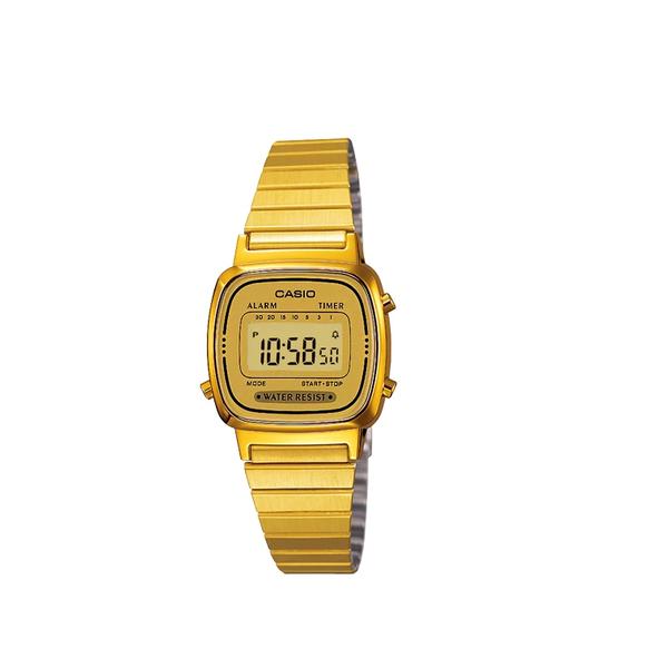 Relógio Casio Feminino Dourado Vintage Mini LA670WGA-9DF