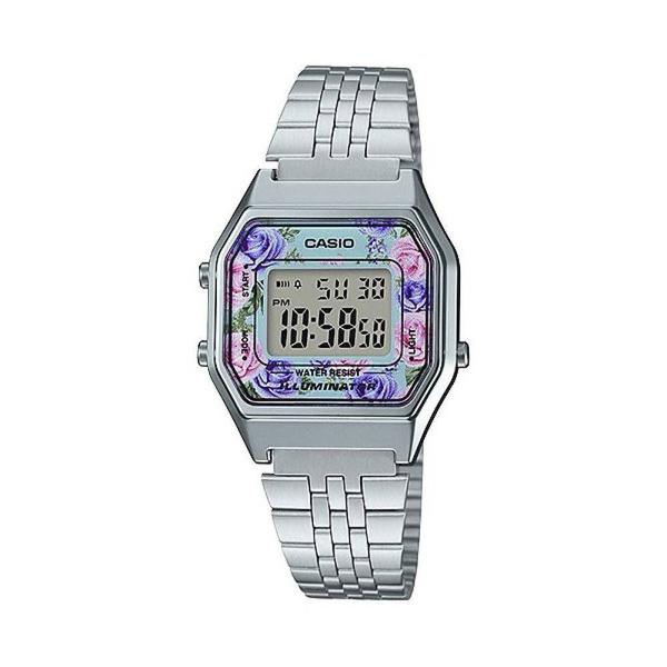 Relógio Casio Feminino La680wa-2cdf Vintage Floral