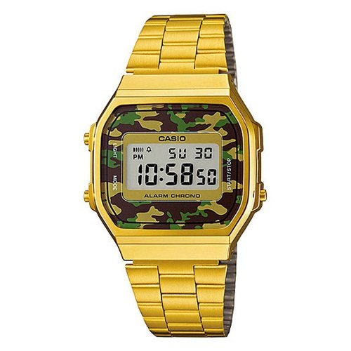 Relógio Casio Feminino Vintage Digital Dourado A168WEGC-3DF