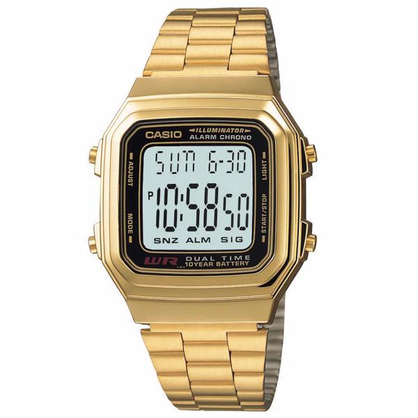 Relogio Casio Feminino Vintage Dourado A178wga