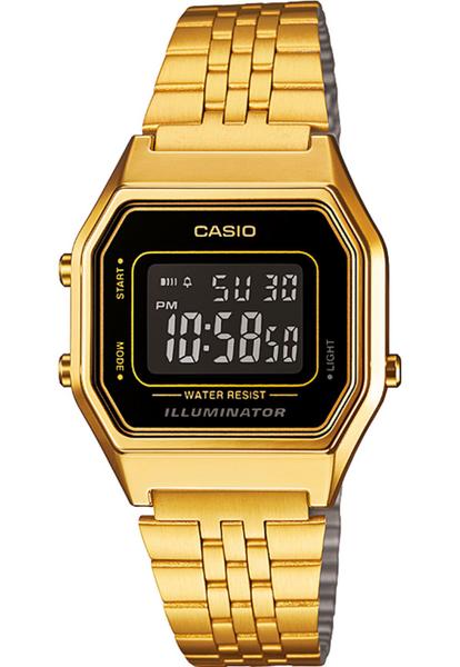 Relógio Casio Feminino Vintage Dourado LA680WGA-1BDF Mini