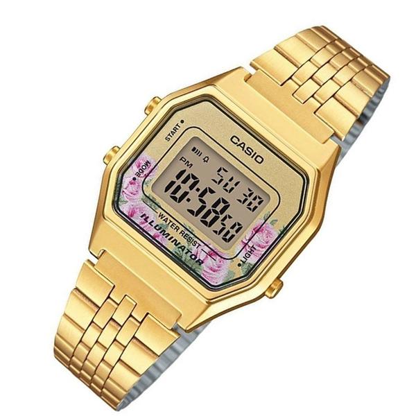 Relogio Casio Feminino Vintage La680wga-4cdf Retrô Digital