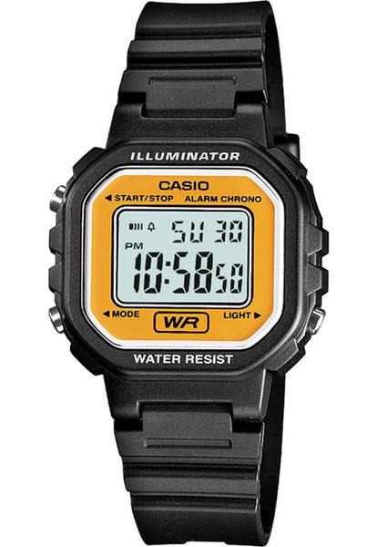 Relógio Casio Feminino Vintage Preto Silicone LA-20WH-9ADF