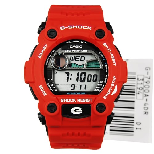 Relógio Casio - G-7900A-4Dr - G-Shock - World - Tide Graph