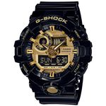 Relógio Casio G-shock Anadigi Black/gold Masculino Ga-710gb-1adr
