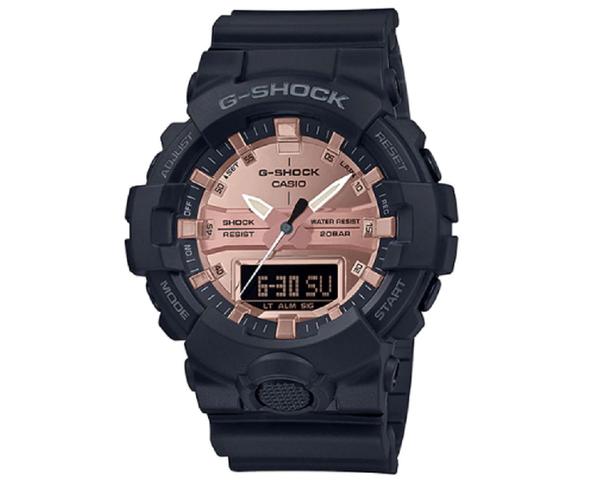 Relógio Casio G-shock Anadigi Preto Fundo Rosê Ga-800mmc-1adr